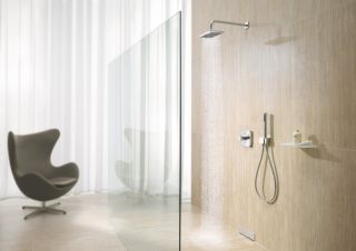 Встраиваемый смеситель для душа Kludi Push с термостатом хром 389110538